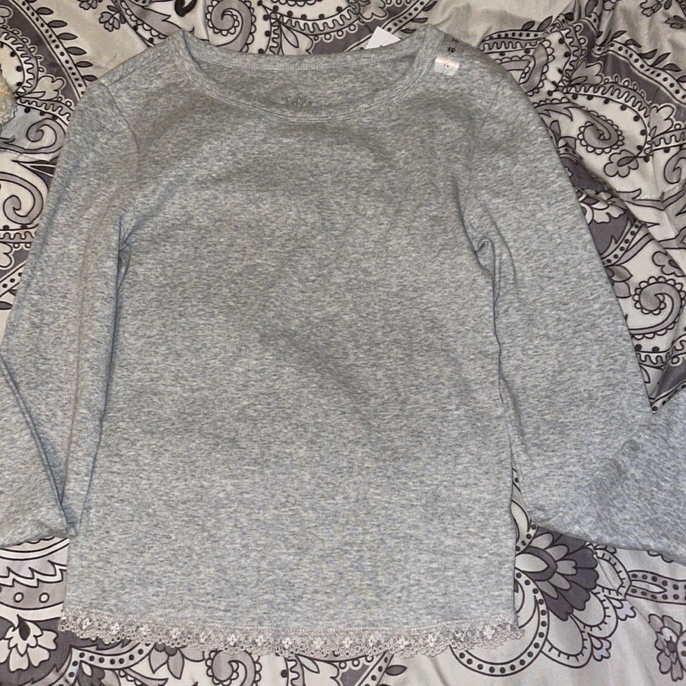 Kids justice long sleeve top with lace
